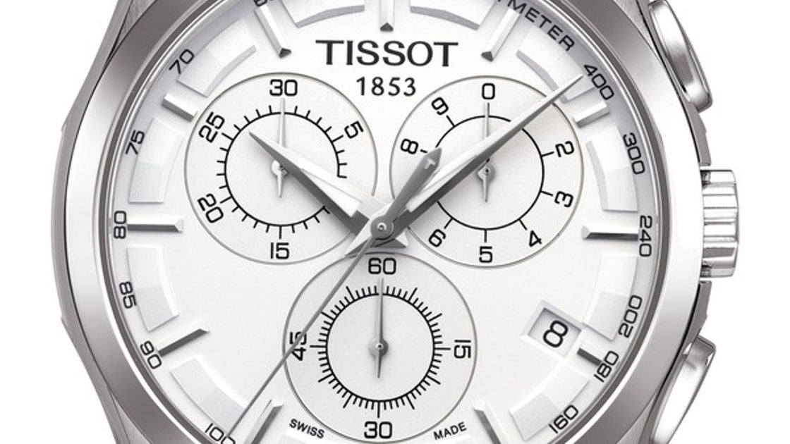  Shop Authentic Tissot Couturier Chronograph White Dial Brown Leather Strap Watch For Men - T035.617.16.031.00 - Luxxuri