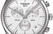  Shop Authentic Tissot T Classic PR 100 Chronograph Silver Dial Silver Steel Strap Watch For Men - T101.417.11.031.00 - Luxxuri