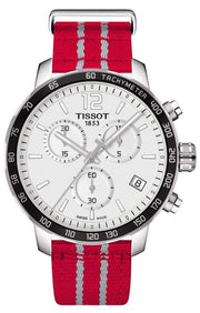 Shop Authentic Tissot Quickster Chronograph NBA Houston Rockets Special Edition White Dial Two Tone NATO Strap Watch for Men - T095.417.17.037.12 - Luxxuri