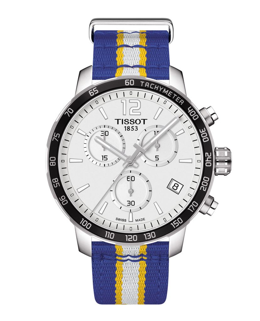  Shop Authentic Tissot Quickster Chronograph NBA Golden State Warriors White Dial Two Tone NATO Strap Watch for Men - T095.417.17.037.15 - Luxxuri
