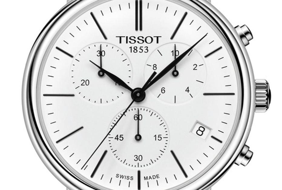  Shop Authentic Tissot Carson Premium Chronograph White Dial Brown Leather Strap Watch For Men - T122.417.16.011.00 - Luxxuri