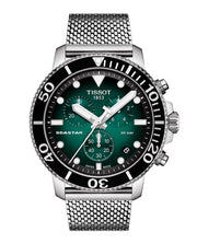  Shop Authentic Tissot Seastar 1000 Chronograph Green Dial Silver Mesh Bracelet Watch For Men - T120.417.11.091.00 - Luxxuri