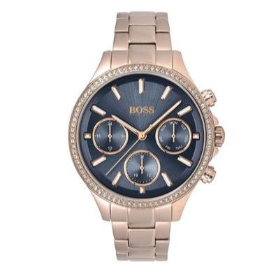  Shop Authentic Hugo Boss Hera Blue Dial Gold Steel Strap Watch for Women - 1502566 - Luxxuri