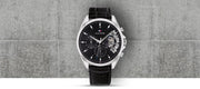  Shop Authentic Tommy Hilfiger Baker Chronograph Black Dial Black Leather Strap Watch For Men - 1710449 - Luxxuri