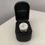  Shop Authentic Emporio Armani Sportivo Chronograph Silver Dial Silver Steel Strap Watch For Men - AR5963 - Luxxuri