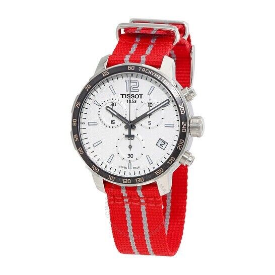  Shop Authentic Tissot Quickster Chronograph NBA Houston Rockets Special Edition White Dial Two Tone NATO Strap Watch for Men - T095.417.17.037.12 - Luxxuri