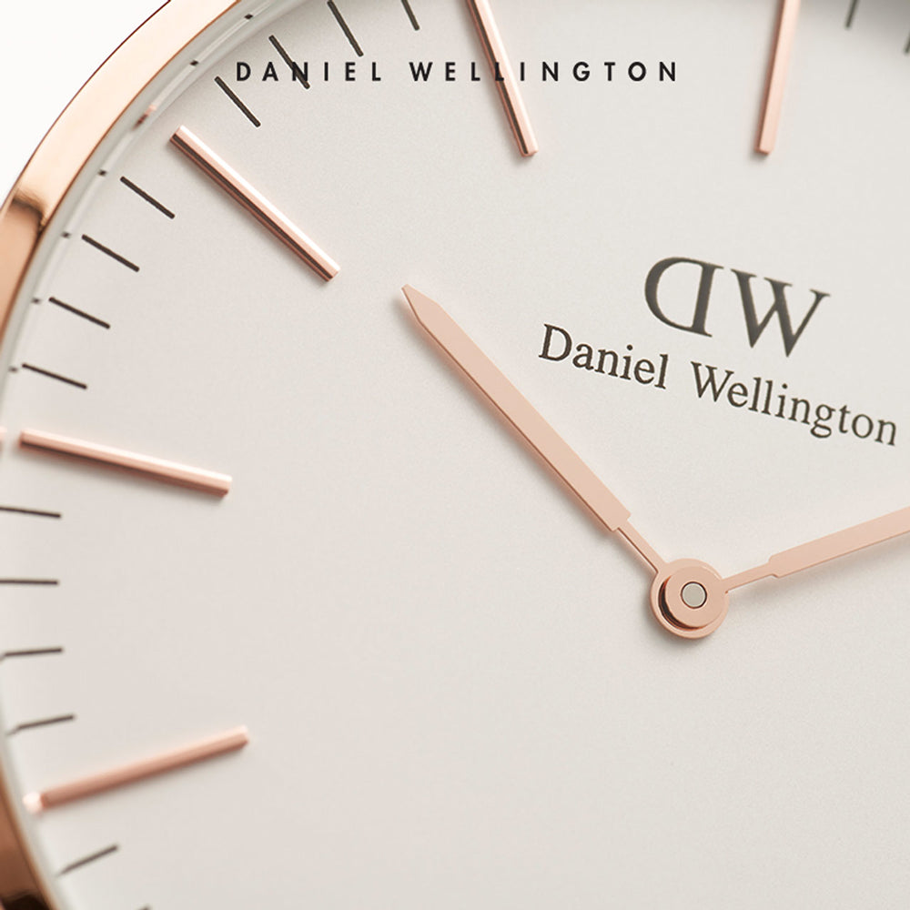  Shop Authentic Daniel Wellington Classic South Hampton White Dial Two Tone Nylon Strap Watch For Women - DW00100034 - Luxxuri