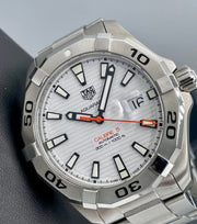  Shop Authentic Tag Heuer Aquaracer White Dial Watch for Men - WAY2013.BA0927 - Luxxuri