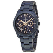  Shop Authentic Fossil Perfect Boyfriend Multifunction Blue Dial Blue Steel Strap Watch for Women - ES4093 - Luxxuri