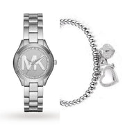  Shop Authentic Michael Kors Mini Slim Runway Silver Dial Silver Steel Strap Watch for Women - MK3548 - Luxxuri