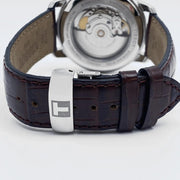  Shop Authentic Tissot Automatics III Steel White Dial Brown Leather Strap Watch For Men - T065.430.16.031.00 - Luxxuri