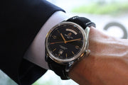  Shop Authentic Breitling Premier Automatic 40mm Day & Date Black Dial Black Leather Strap Mens Watch - A45340241B1P2 - Luxxuri