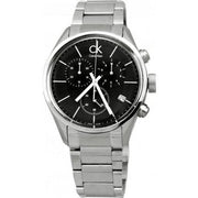  Shop Authentic Calvin Klein Masculine Chronograph Black Dial Silver Steel Strap Watch for Men - K2H27104 - Luxxuri