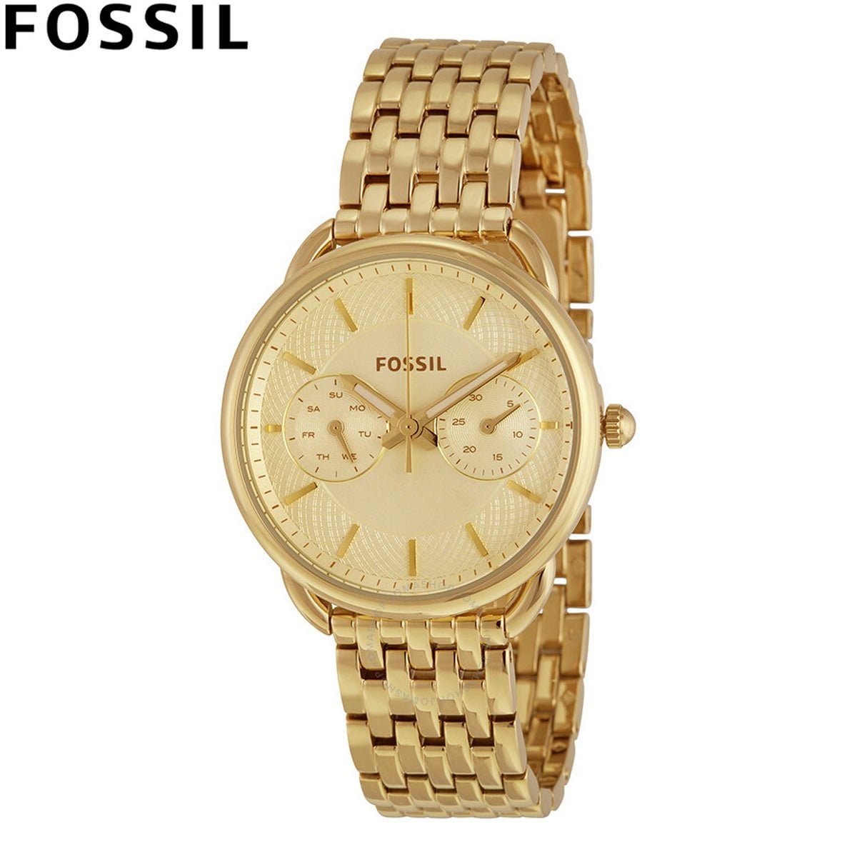  Shop Authentic Fossil Tailor Gold Dial Gold Steel Strap Watch for Women - ES3714 - Luxxuri
