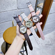  Shop Authentic Michael Kors Multifunction Silver Dial Pink Leather Strap Watch For Women - MK7206 - Luxxuri