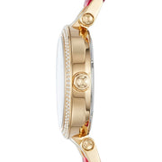 Shop Authentic Michael Kors Parker Pink Mother of Pearl Dial Two Tone Steel Strap Watch for Women - MK6490 - Luxxuri