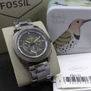  Shop Authentic Fossil Machine Chronograph Grey Dial Grey Steel Strap Watch for Men - FS5172 - Luxxuri