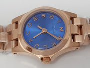  Shop Authentic Marc Jacobs Henry Dinky Blue Dial Rose Gold Steel Strap Watch for Women - MBM3204 - Luxxuri
