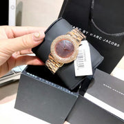  Shop Authentic Marc Jacobs Marci Crystals Rose Gold Dial Rose Gold Steel Strap Watch for Women - MBM3192 - Luxxuri