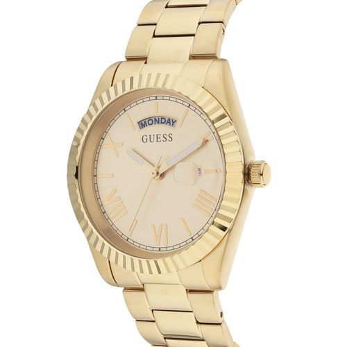 Shop Authentic Guess Connoisseur Gold Dial Gold Steel Strap Watch for Men - GW0265G2 - Luxxuri
