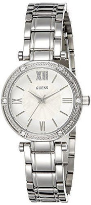  Shop Authentic Guess Park Ave White Dial Silver Steel Strap Watch for Women - W0767L1 - Luxxuri