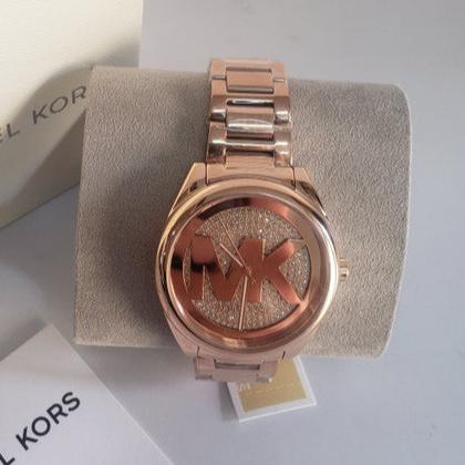  Shop Authentic Michael Kors Janelle Quartz Crystals Rose Gold Dial Rose Gold Steel Strap Watch For Women - MK7312 - Luxxuri