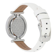  Shop Authentic Michael Kors Averi Silver Dial White Leather Strap Watch for Women - MK2524 - Luxxuri