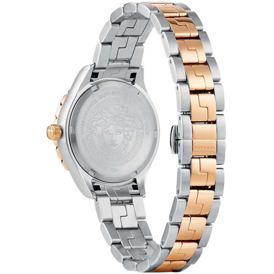  Shop Authentic Versace Hellenyium Blue Dial Two Tone Steel Strap Watch for Women - V12060017 - Luxxuri