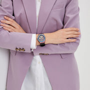  Shop Authentic Guess Multifunction Analog Purple Dial Black Rubber Strap Watch For Women - GW0620L4 - Luxxuri