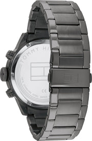 Shop Authentic Tommy Hilfiger Trent Chronograph Grey Dial Grey Steel Strap Watch For Men - 1791806 - Luxxuri