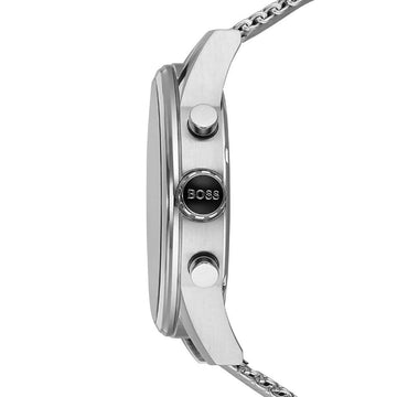  Shop Authentic Hugo Boss Jet Chronograph Grey Dial Silver Mesh Bracelet Watch for Men - 1513440 - Luxxuri