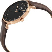 Shop Authentic Daniel Wellington Classic Petite Bristol Black Dial Brown Leather Strap Watch For Women - DW00100165 - Luxxuri