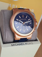  Shop Authentic Michael Kors Dylan Blue Dial Blue Rubber Strap Watch for Men - MK8295 - Luxxuri