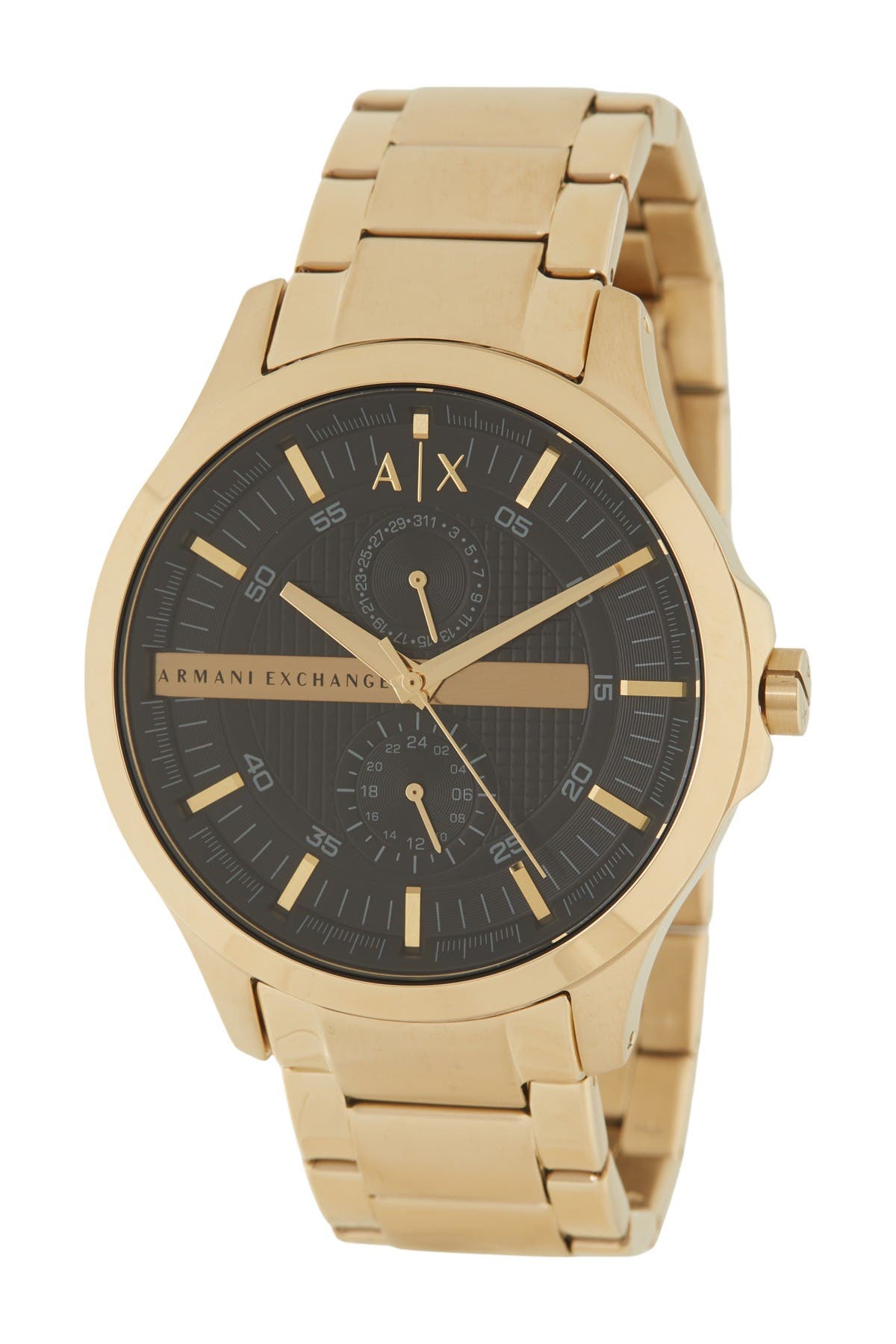  Shop Authentic Armani Exchange Hampton Chronograph Black Dial Gold Steel Strap Watch For Men - AX2122 - Luxxuri