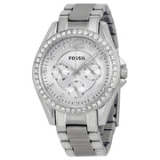  Shop Authentic Fossil Riley Multifunction Silver Dial Silver Steel Strap Watch for Women - ES3202 - Luxxuri