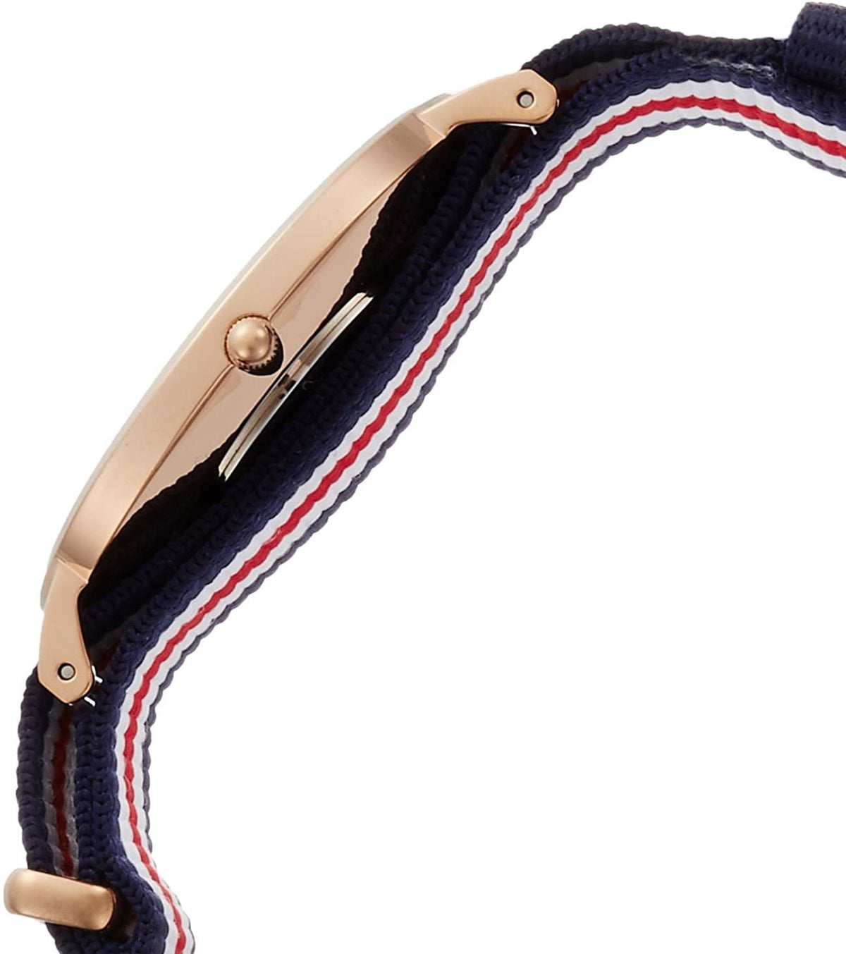  Shop Authentic Daniel Wellington Classic Canterbury White Dial Two Tone Nylon Strap Watch For Men - DW00100002 - Luxxuri