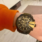  Shop Authentic Diesel Mega Chief Chronograph Black Dial Black Steel Strap Watch For Men - DZ4338 - Luxxuri