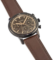  Shop Authentic Fossil Goodwin Chronograph Brown Dial Brown Leather Strap Watch for Men - FS5529 - Luxxuri