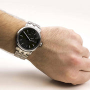  Shop Authentic Marc Jacobs Fergus Black Dial Silver Steel Strap Watch for Men - MBM5075 - Luxxuri