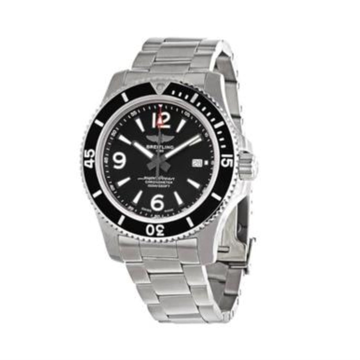  Shop Authentic Breitling Superocean Automatic 44mm Black Dial Silver Steel Strap Watch for Men - A17367D71B1A1 - Luxxuri