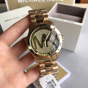  Shop Authentic Michael Kors Runway Gold Dial Gold Steel Strap Watch for Women - MK5706 - Luxxuri