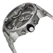  Shop Authentic Diesel Little Daddy Chronograph Black Dial Silver Steel Strap Watch For Men - DZ7259 - Luxxuri