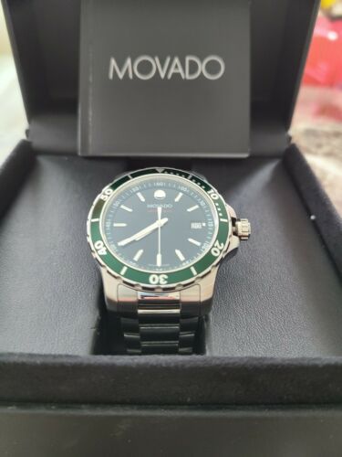  Shop Authentic Movado Series 800 Green Dial Silver Steel Strap Watch For Men - 2600136 - Luxxuri