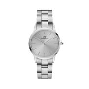  Shop Authentic Daniel Wellington Iconic Link Unitone Silver Dial Silver Steel Strap Watch For Women - DW00100402 - Luxxuri