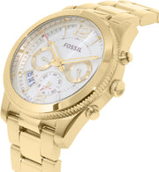  Shop Authentic Fossil Boyfriend Gold Dial Gold Steel Strap Watch for Women - ES3884 - Luxxuri