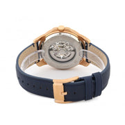  Shop Authentic Fossil Grant Automatic Skeleton Blue Dial Blue Leather Strap Watch for Men - ME3102 - Luxxuri