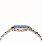  Shop Authentic Versace Audrey Quartz Blue Dial Two Tone Steel Strap Watch for Women - VELR00619 - Luxxuri