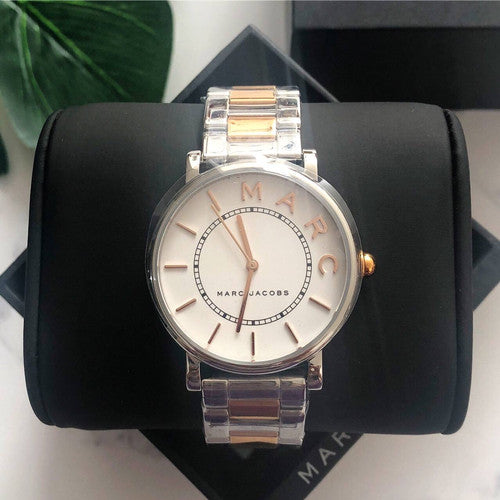  Shop Authentic Marc Jacobs Roxy Silver Dial Two Tone Steel Strap Watch for Women - MJ3551 - Luxxuri
