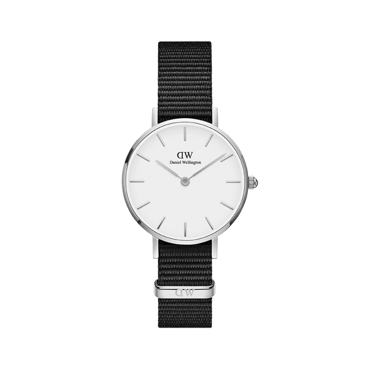  Shop Authentic Daniel Wellington Classic Petite Cornwall White Dial Black Nylon Strap Watch For Women - DW00100252 - Luxxuri