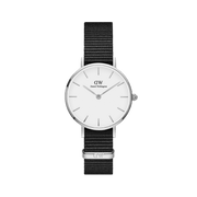  Shop Authentic Daniel Wellington Classic Petite Cornwall White Dial Black Nylon Strap Watch For Women - DW00100252 - Luxxuri